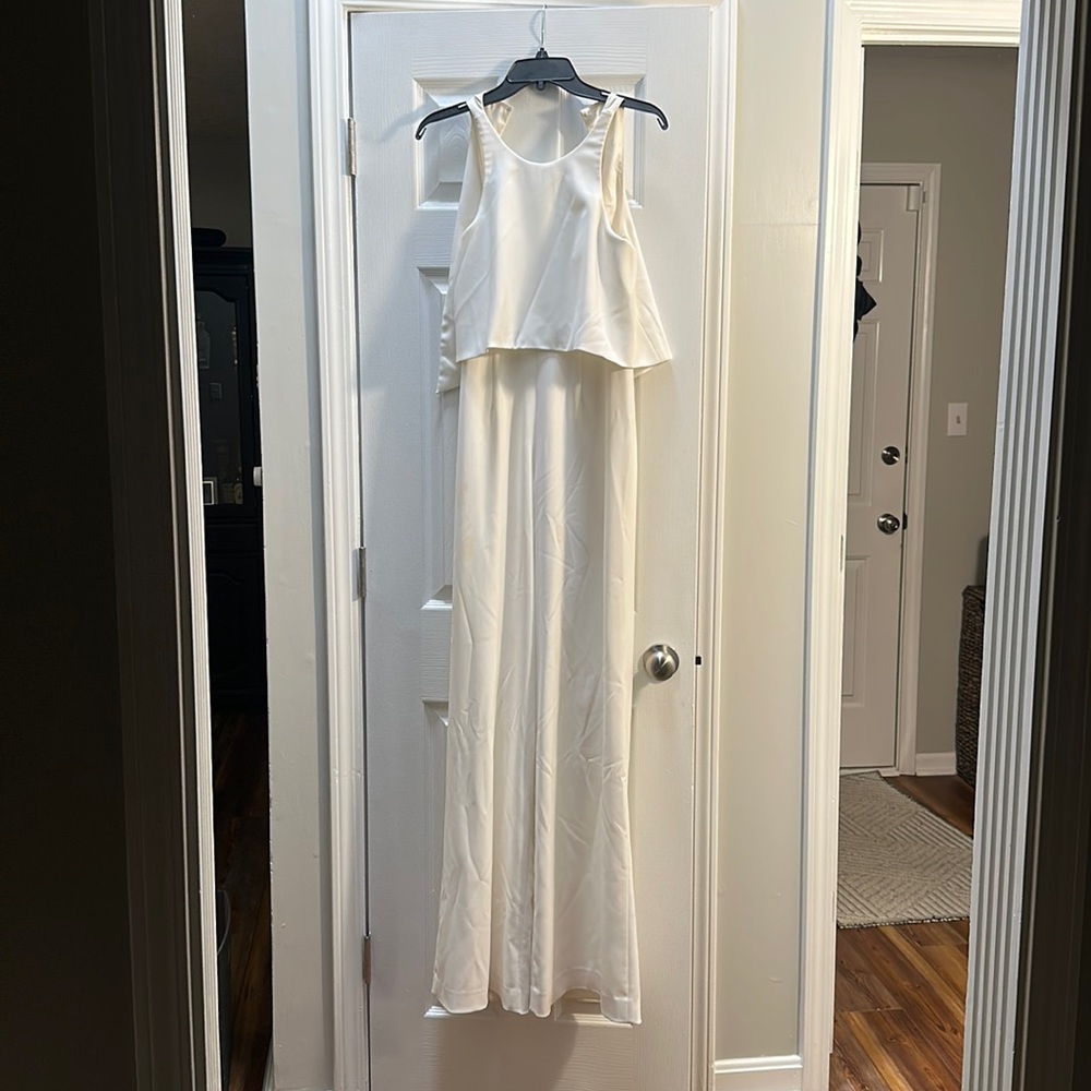 Jay Godfrey white jumpsuit